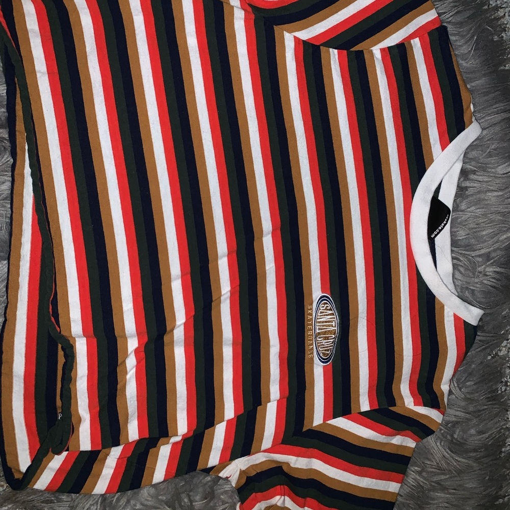 Colorful Santa Cruz crop top